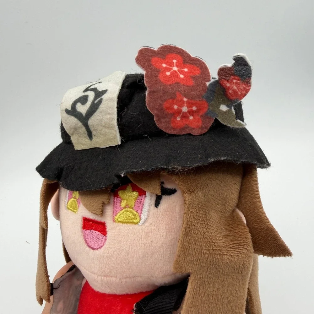 Genshin Impact Hu Tao Plush Figure Unisex 8 Inch Brown Excellent Anime Toy